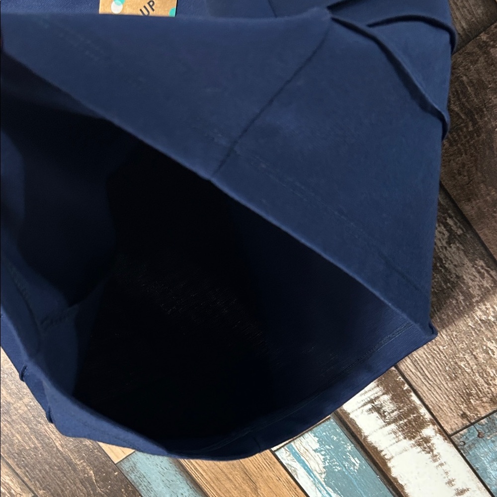 Navy layered side Pencil Skirt - Picture 7 of 9